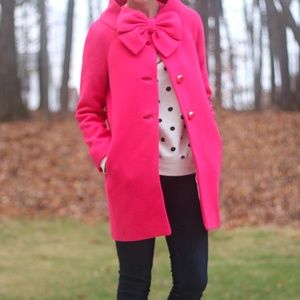 ISO - Kate Spade Pink Bow Coat - Size 14? Size 16?  $800